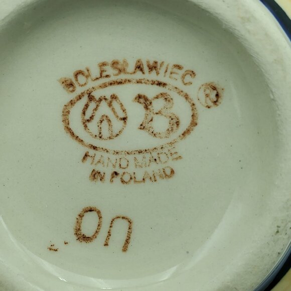 Polish Pottery Tuscan Grapes Cream & Sugar Set Grapes Creamer and Sugar Bowl - Picture 6 of 16